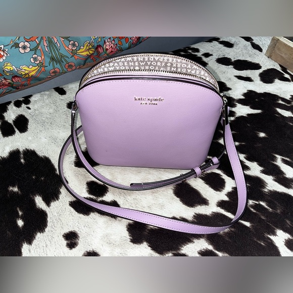 Lavender Kate Spade clamshell crossbody - Picture 4 of 8